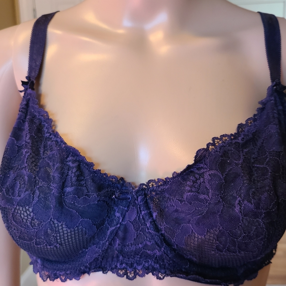 Savage X Fenty Unlined Floral Lace Bra